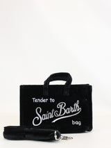 MC2 SAINT BARTH phone bag velvet Nero
