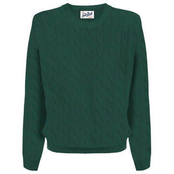 maglione regent a trecce REGENT BRAID WOOL 00055M MC2 SAINT BARTH 