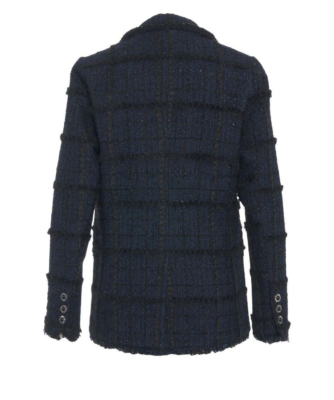 blazer in lana con spilla 26W-C-TJ009 BLUE MiniMeParis 