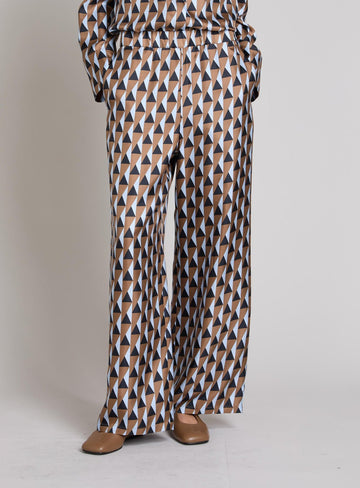 pantalone a fantasia in pura seta MMLADATTI 001 MM MAXMARA 