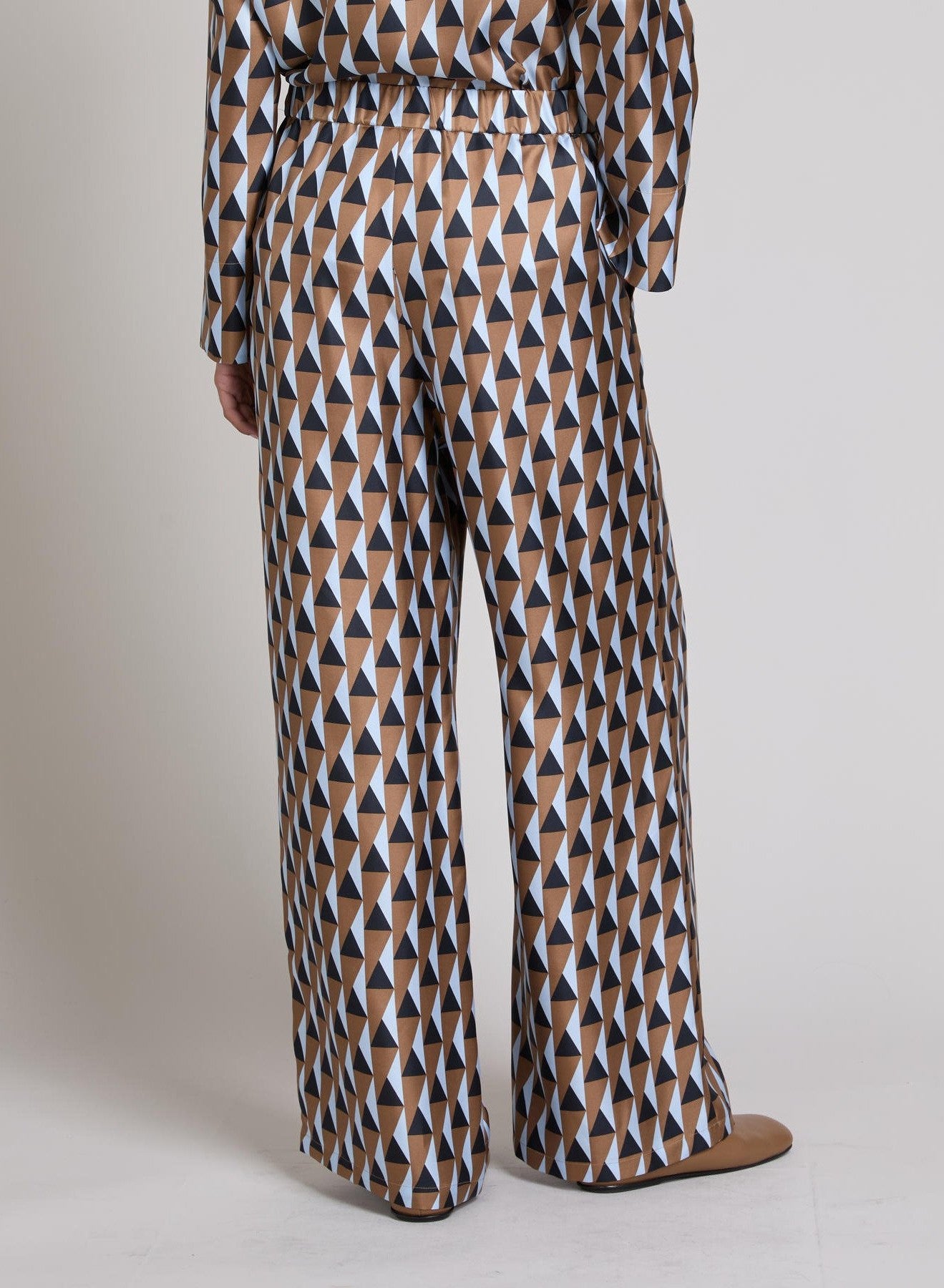 pantalone a fantasia in pura seta MMLADATTI 001 MM MAXMARA 