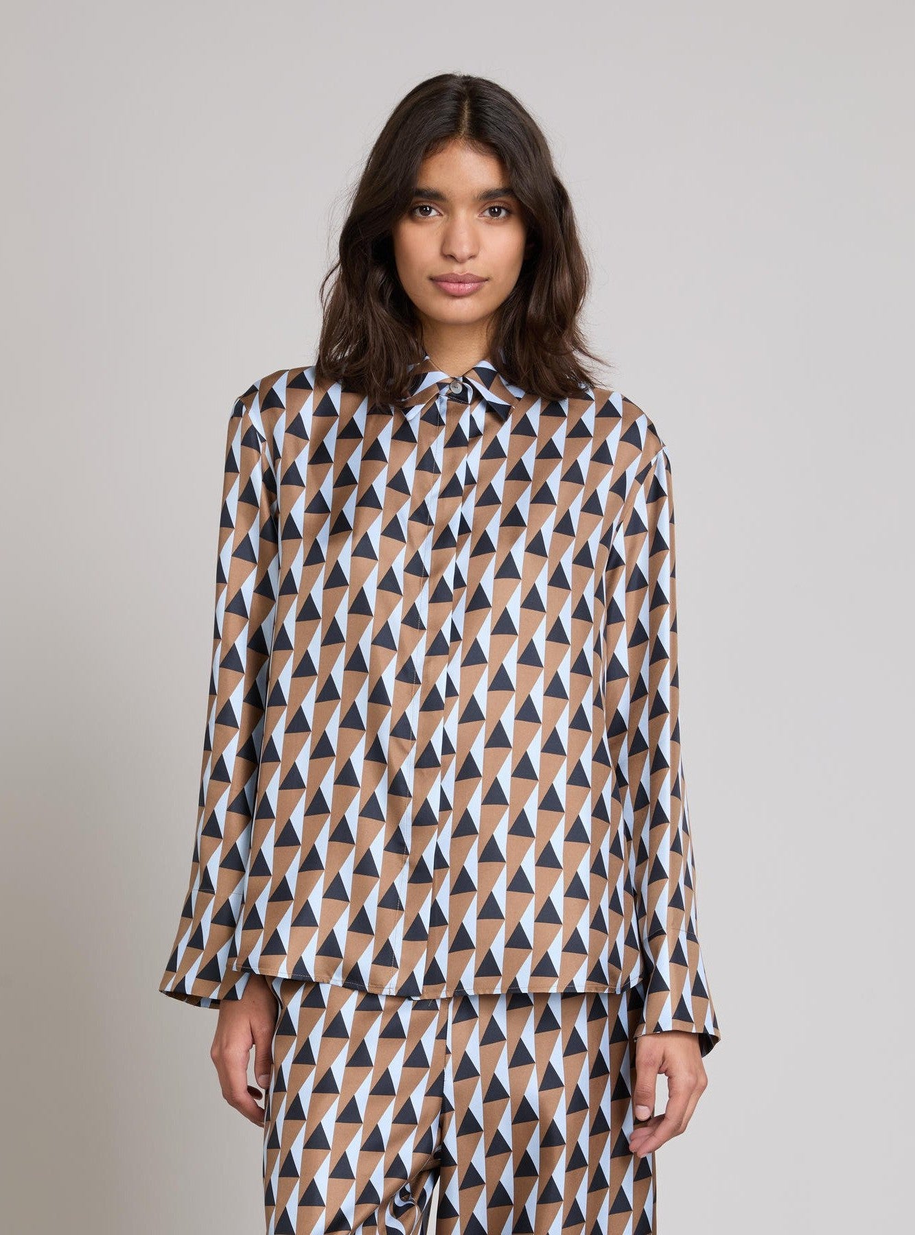 camicia in twill di pura seta MMLDISCO 001 MM MAXMARA 