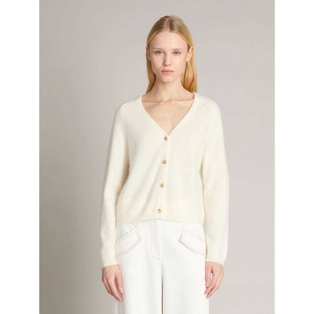 cardigan in lana e cachemire MMLFOSCO 001 MM MAXMARA 
