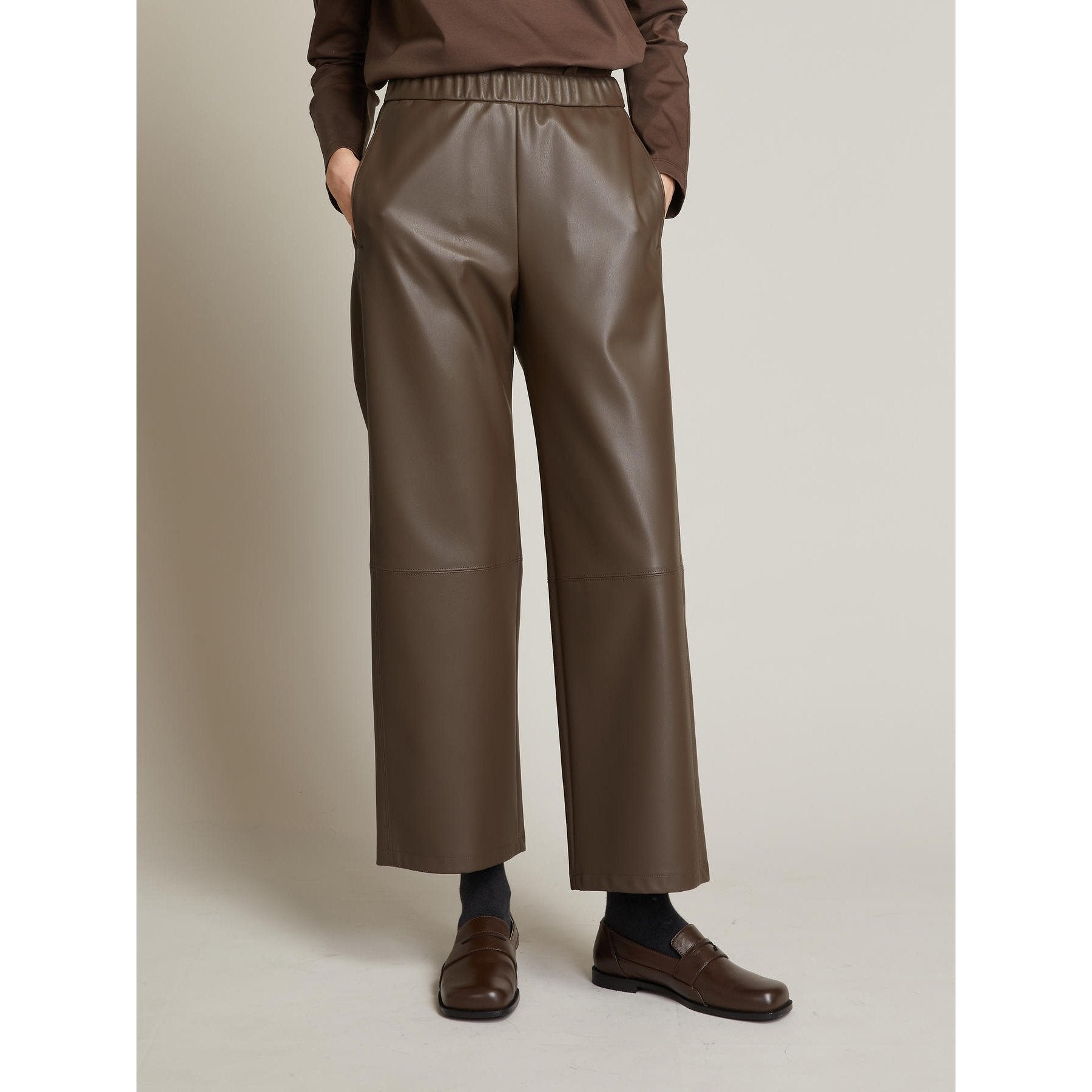 pantalone effetto nappa MMLODE 001 MM MAXMARA 