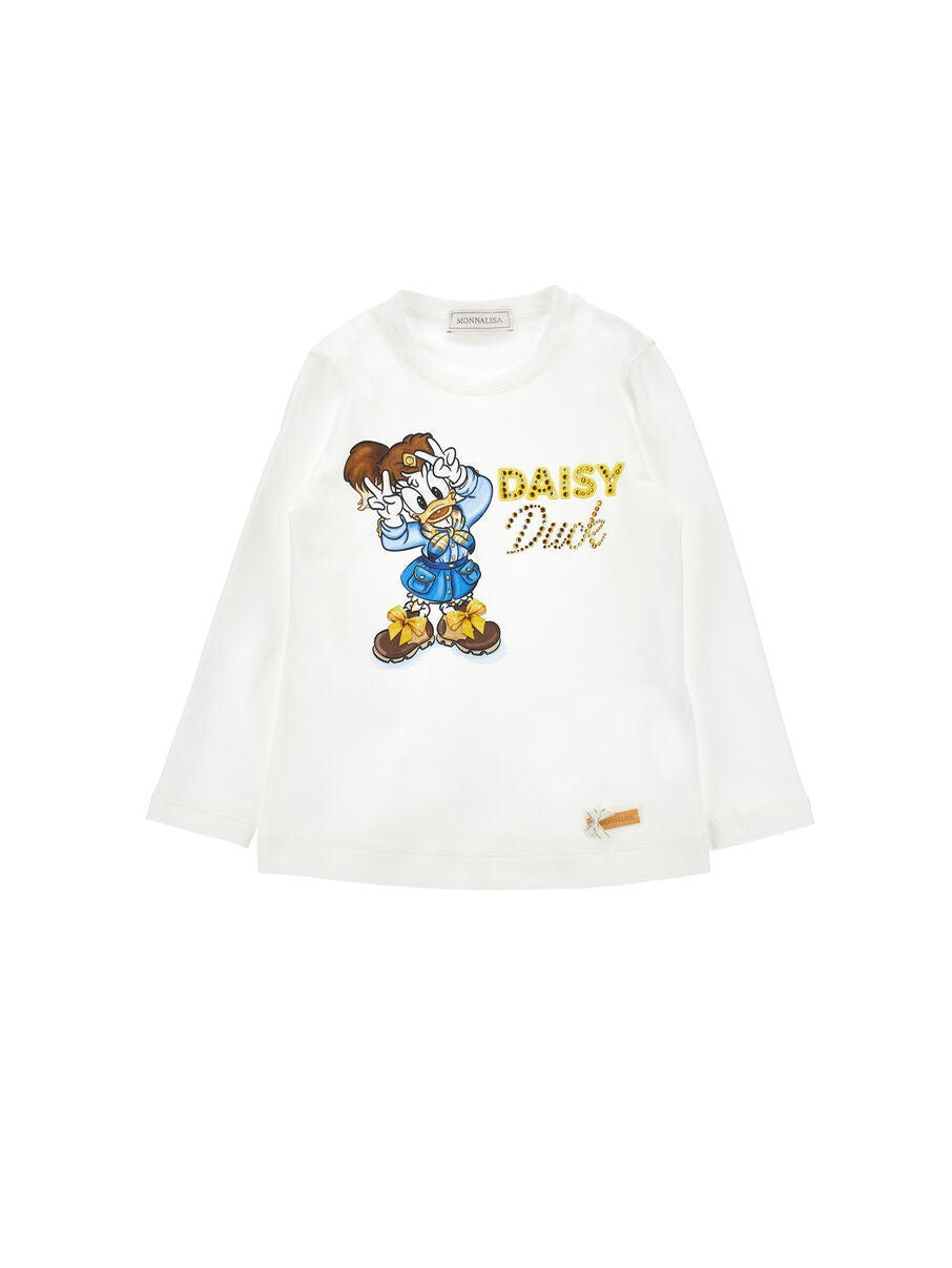 t-shirt daisy duck pailettes 11H622 8201 0156 MONNALISA 