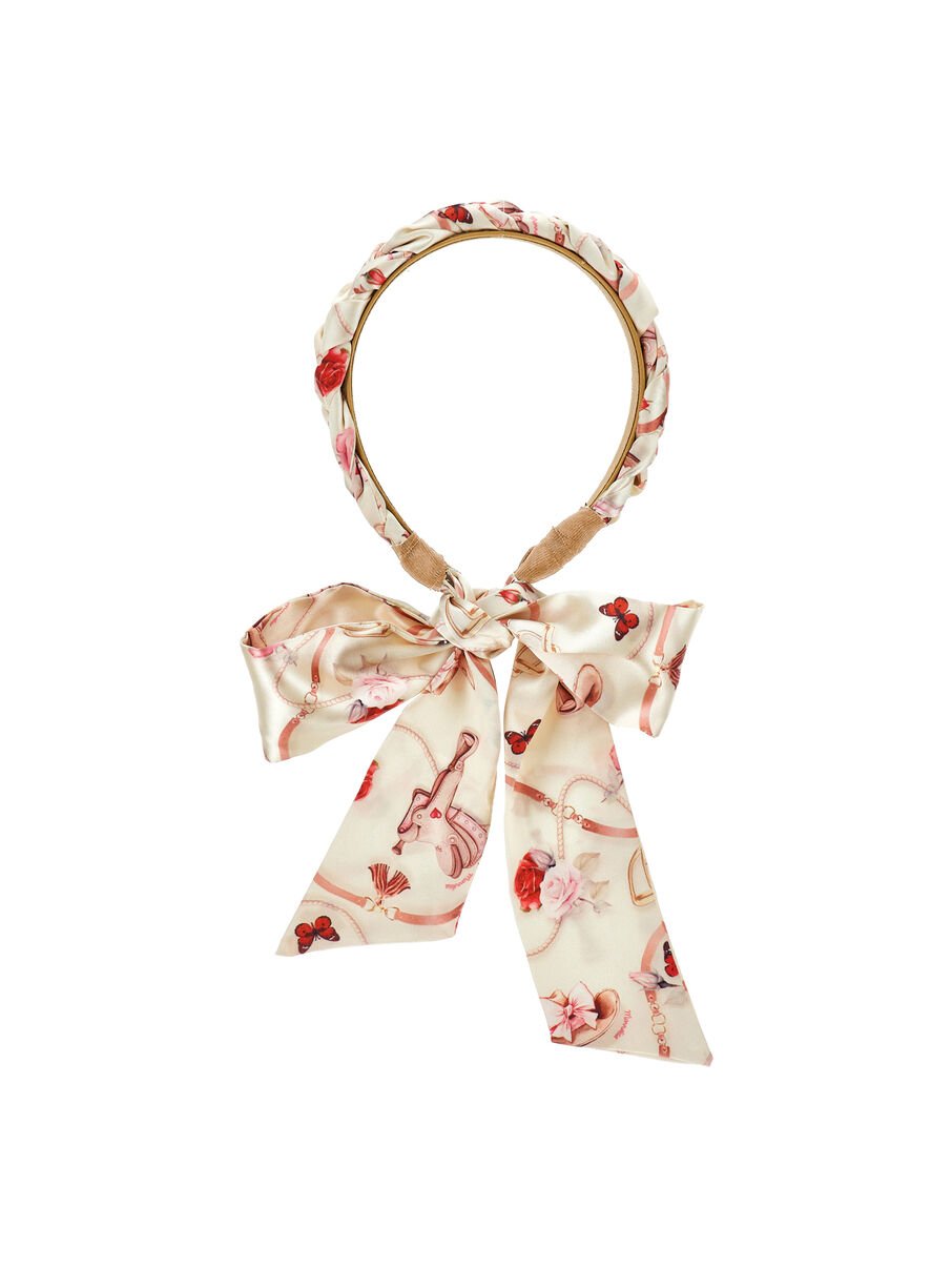 cerchietto foulard motivi foulard 19H001 8081 029F MONNALISA 
