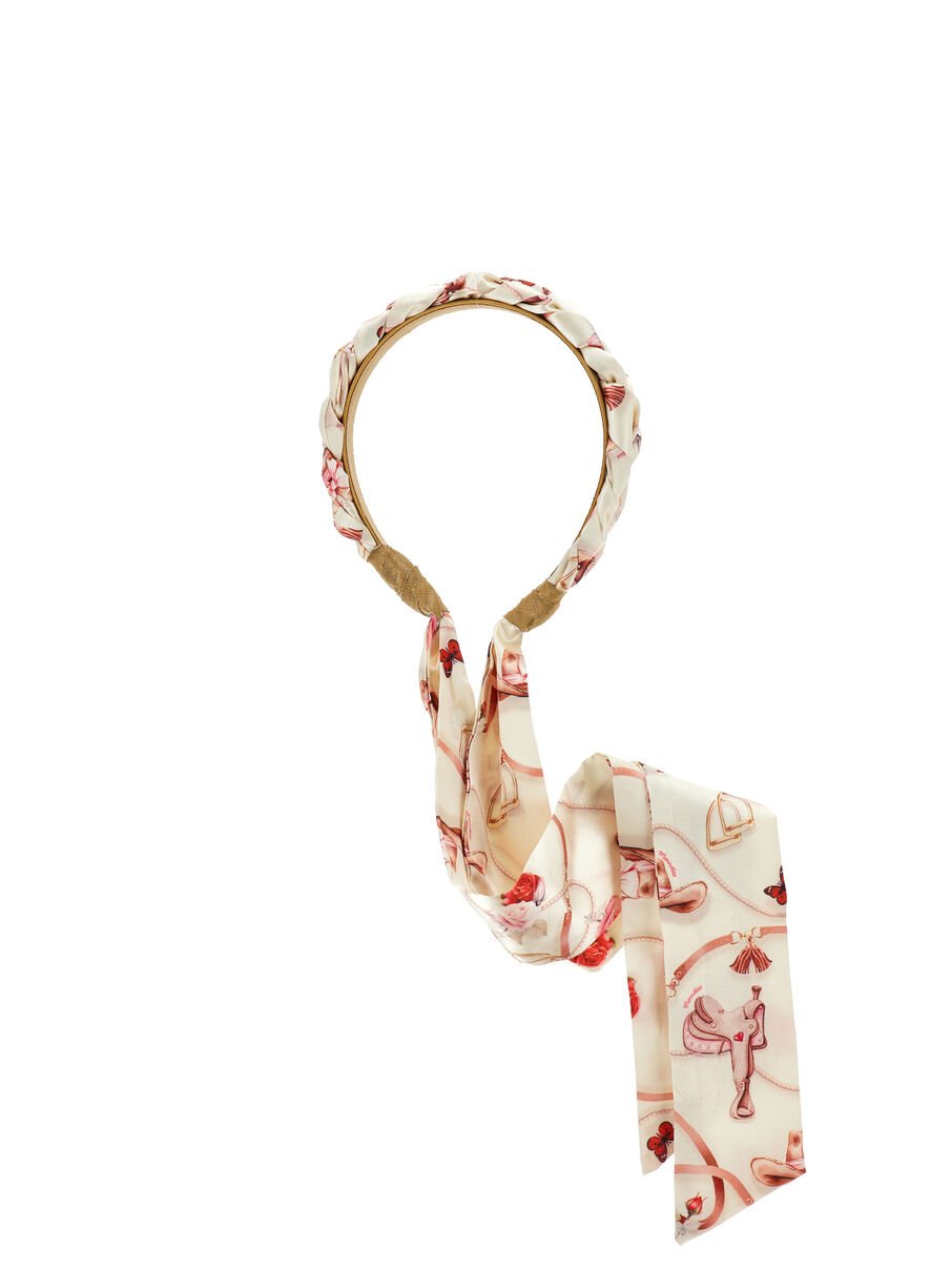 cerchietto foulard motivi foulard 19H001 8081 029F MONNALISA 