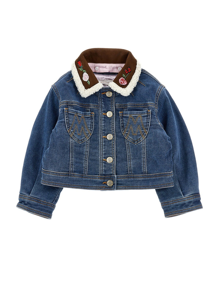 giacca denim jessie ricamo 19H101 8042 0055 MONNALISA 