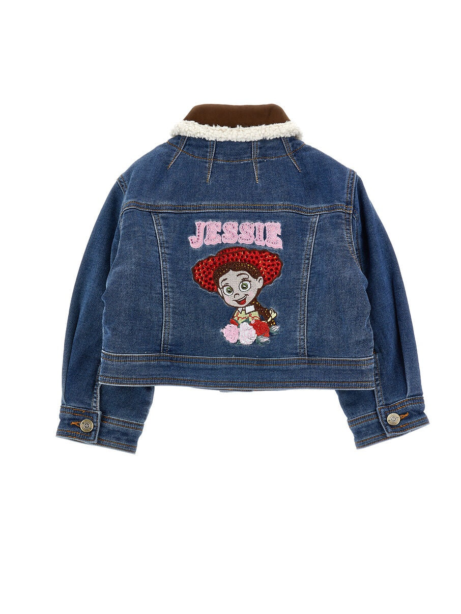 giacca denim jessie ricamo 19H101 8042 0055 MONNALISA 