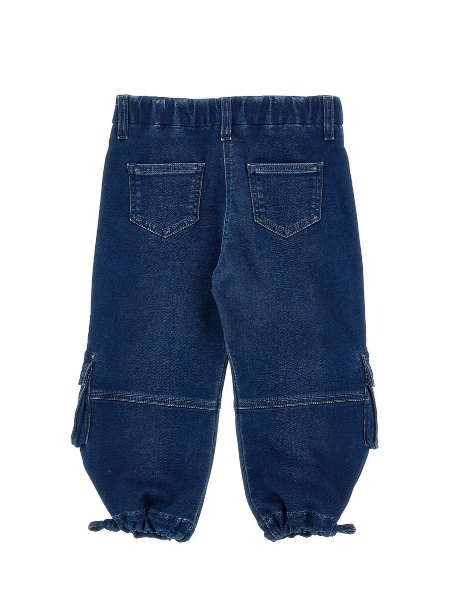 jeans cargo monnalisa con foulard 19H410 8044 0055 MONNALISA 