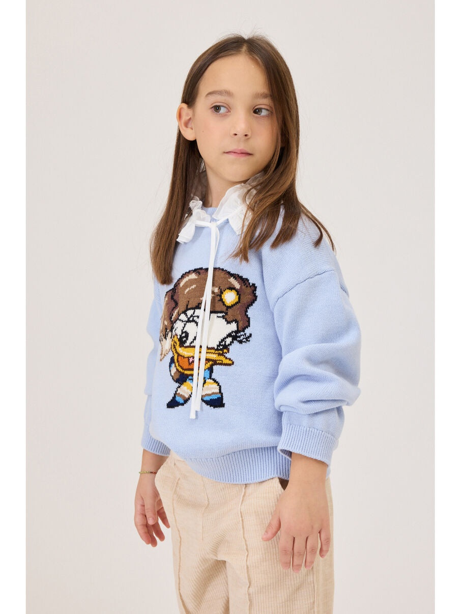 maglione con paperina 19H626 8066 0058 MONNALISA 