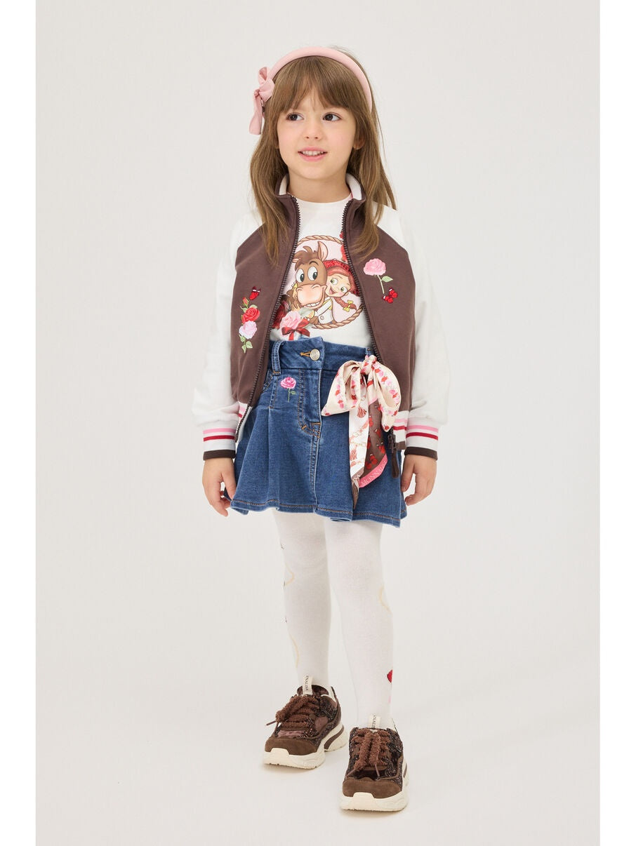 mini gonna con fiocco 19H700 8042 0055 MONNALISA 