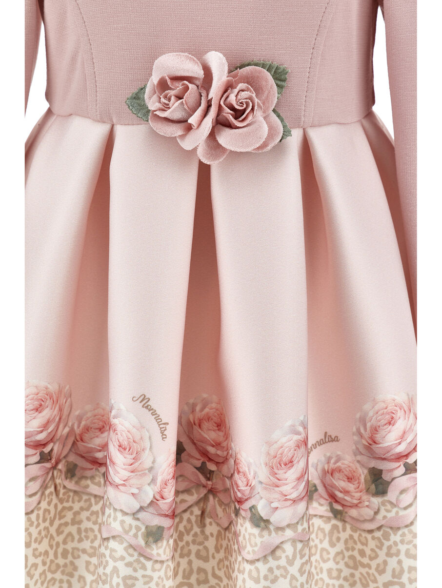 abito rose party fiocco 31H909 8651 0080 MONNALISA 