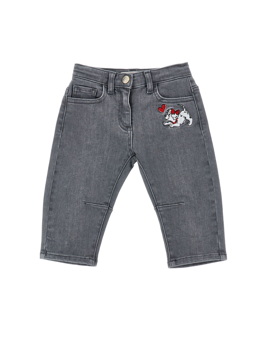 jeans cucciolo ricamato 39H409 8708 0033 MONNALISA 