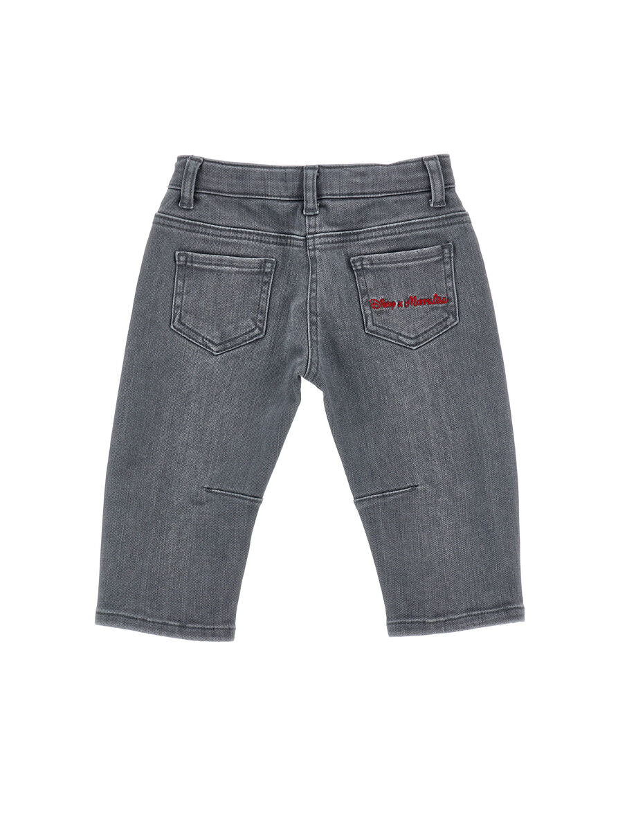 jeans cucciolo ricamato 39H409 8708 0033 MONNALISA 