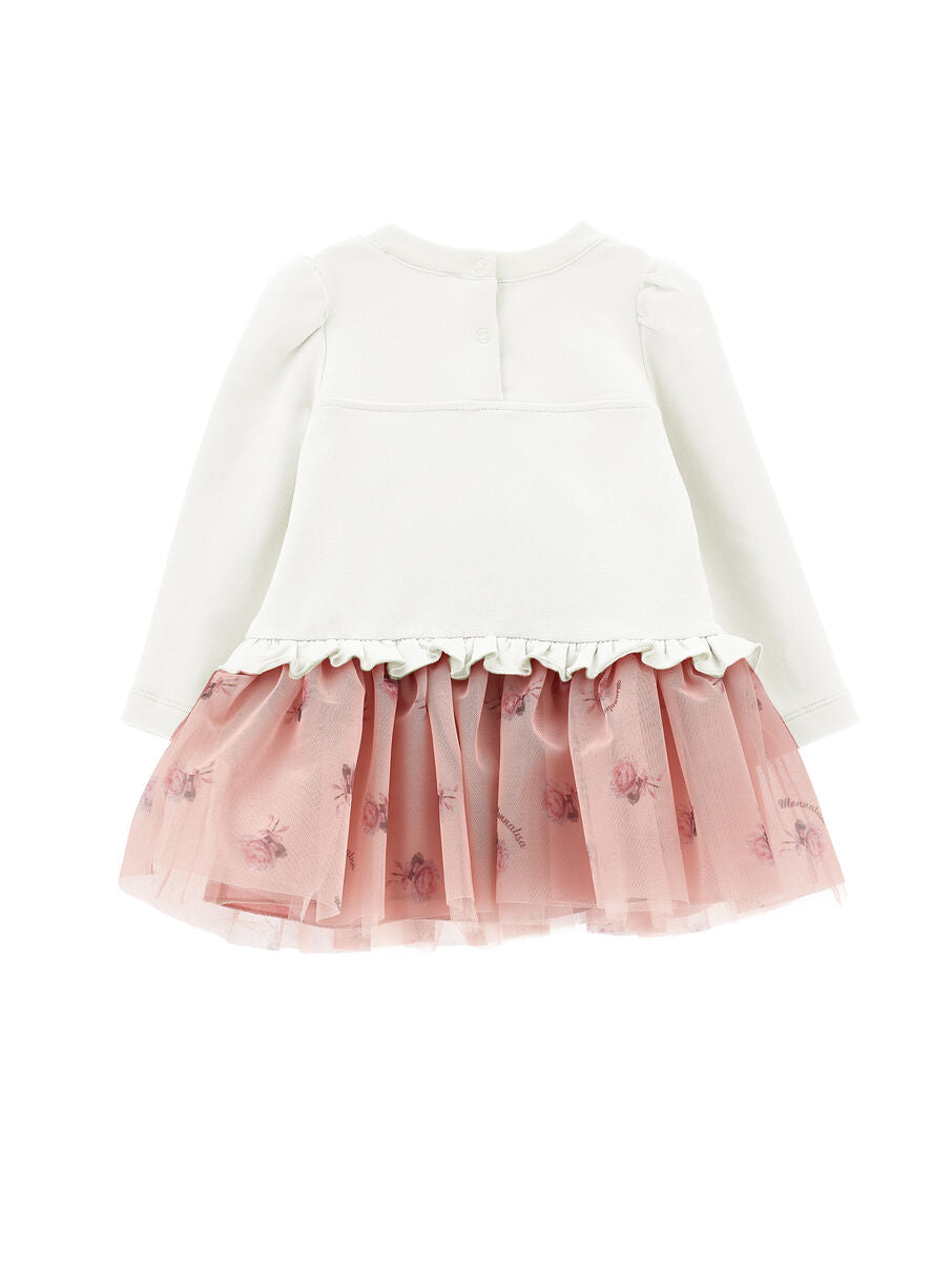 abito con rose e fiocco 39H901 8006 0001 MONNALISA 