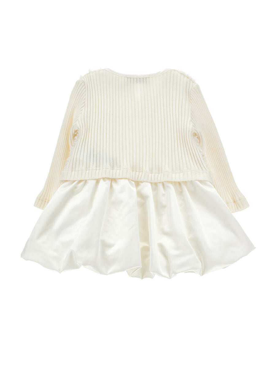 abito duchesse con cardigan 73H500 8130 0001 MONNALISA 