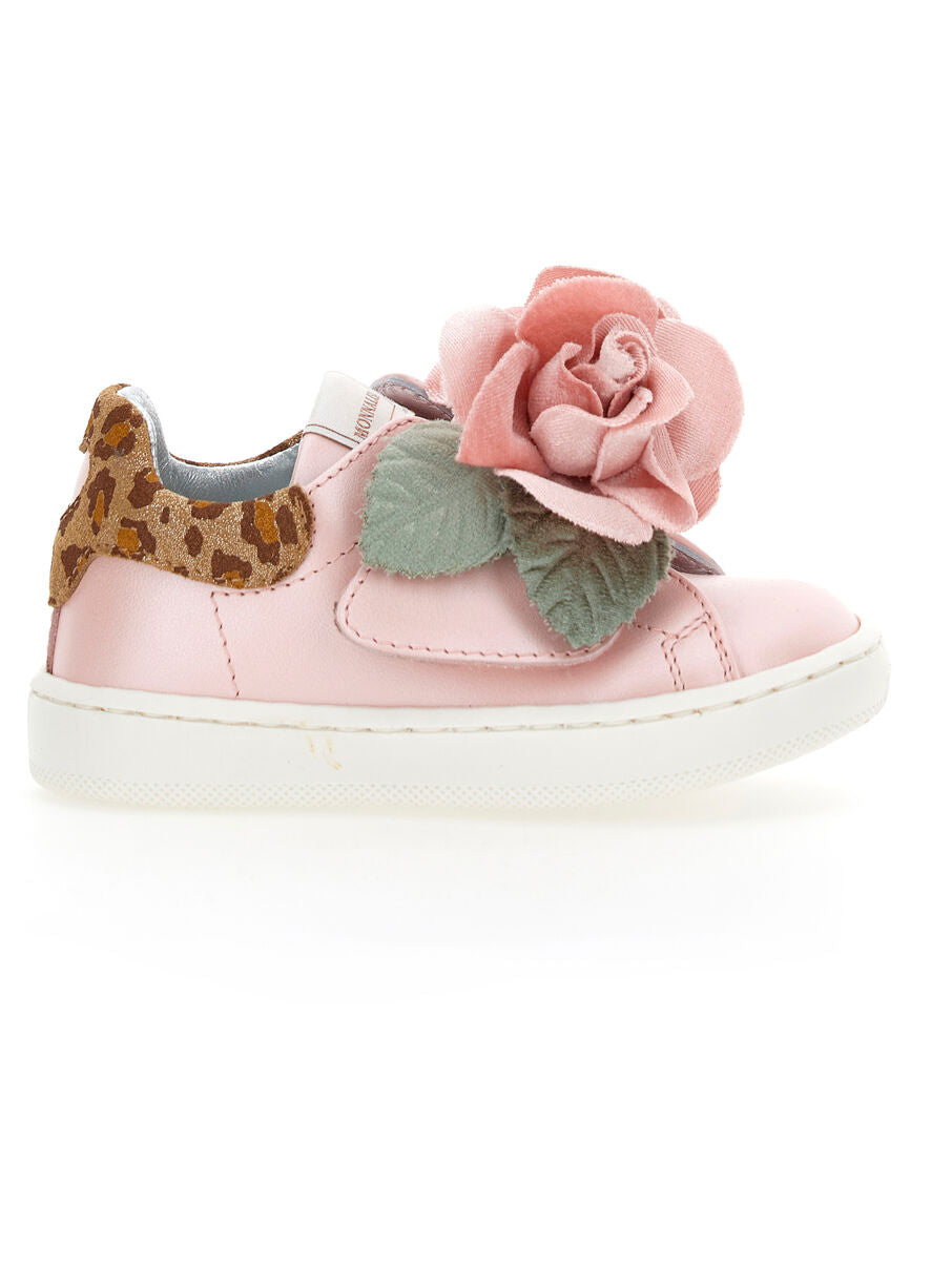 sneakers con fiori 83H001 8777 0194 MONNALISA 