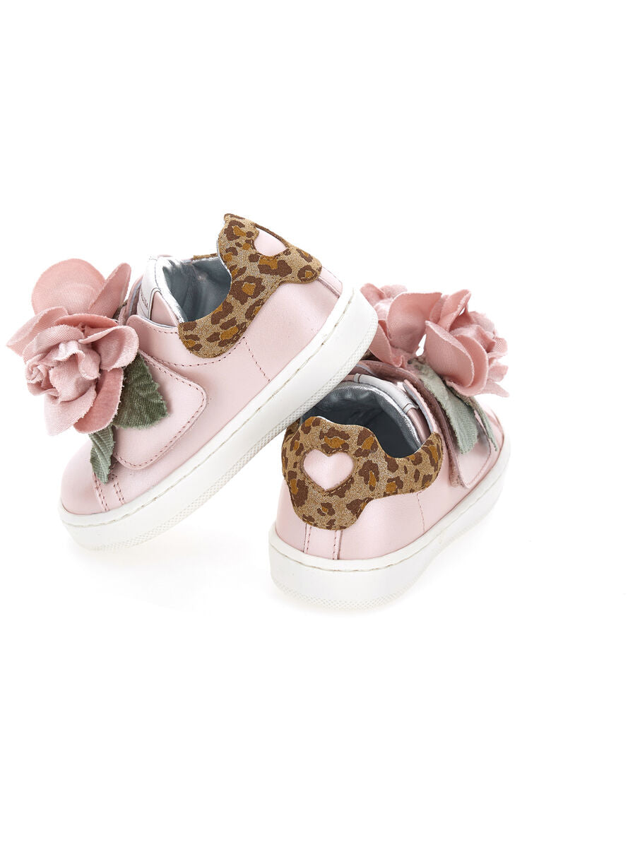 sneakers con fiori 83H001 8777 0194 MONNALISA 