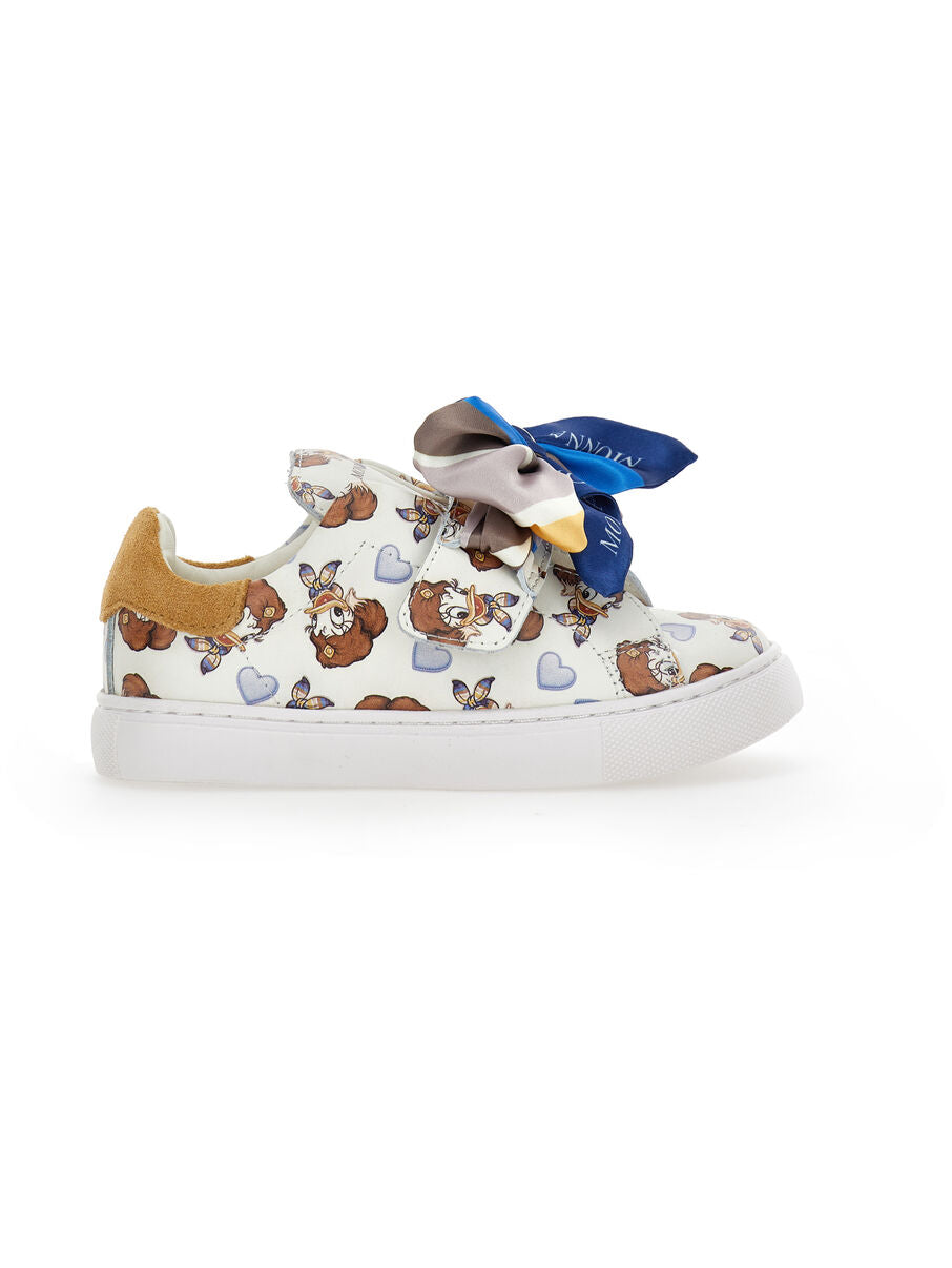 sneakers saisy duck con fiocco 8CH014 8771 0156 MONNALISA 