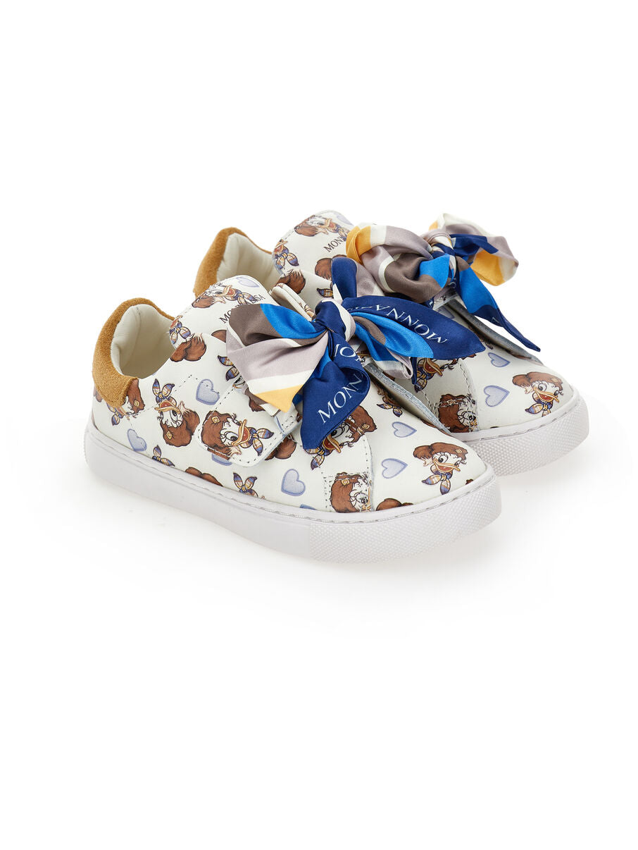 sneakers saisy duck con fiocco 8CH014 8771 0156 MONNALISA 