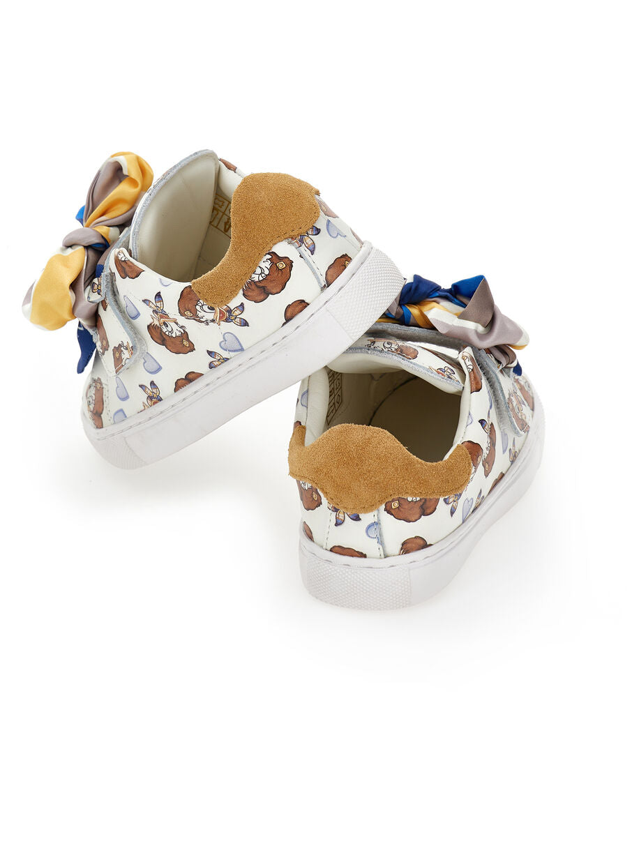 sneakers saisy duck con fiocco 8CH014 8771 0156 MONNALISA 