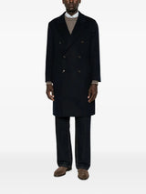 MONTECORE cappotto lungo doppiopetto Blu