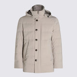 MONTECORE piumino imbottito in piuma Beige