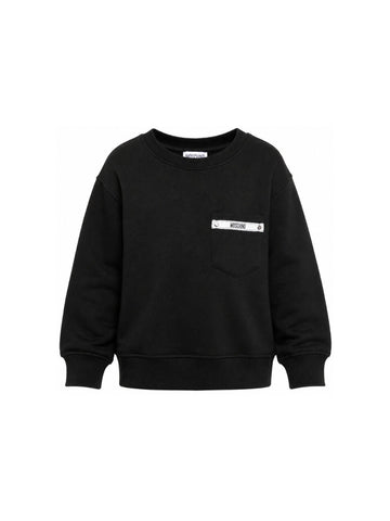 felpa con logo sul davanti HMF09P LCA92 60100 MOSCHINO KIDS 