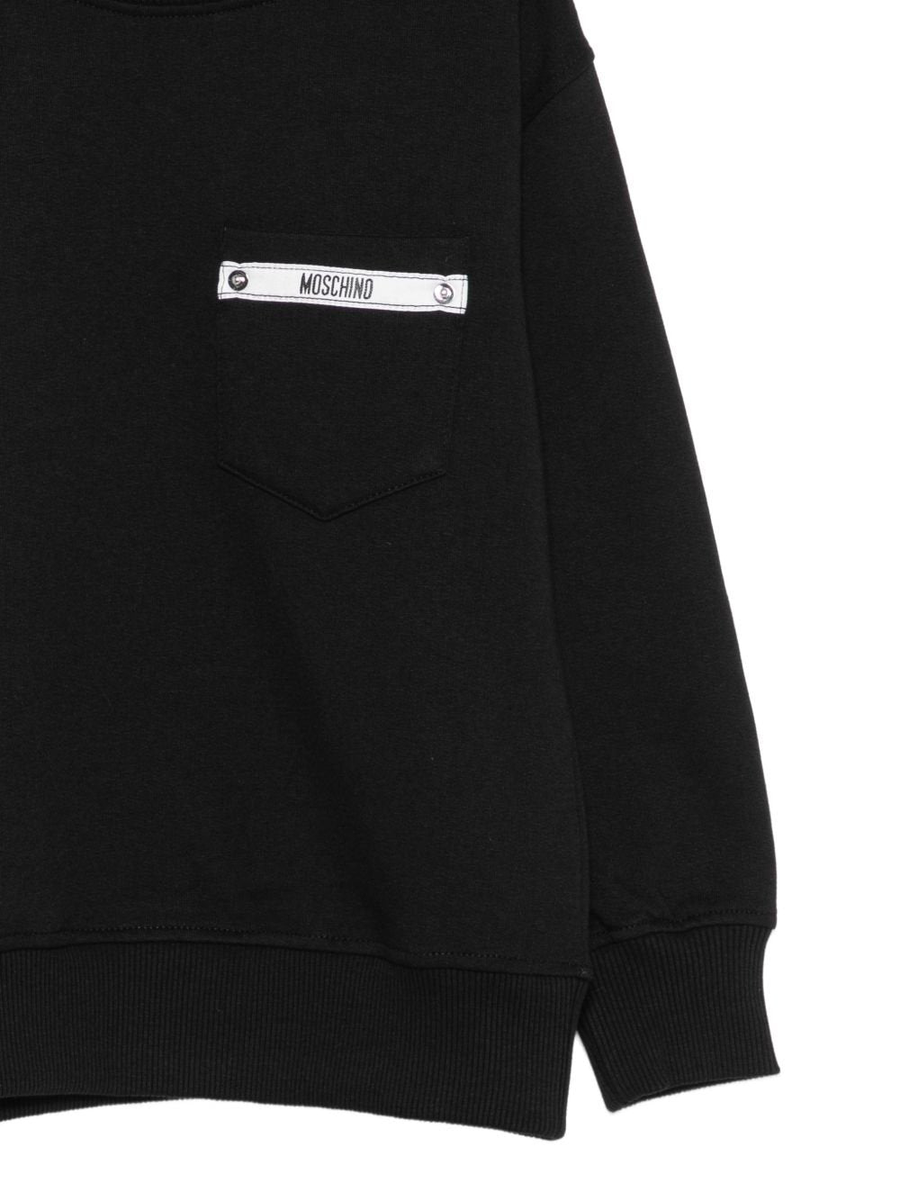 felpa con logo sul davanti HMF09P LCA92 60100 MOSCHINO KIDS 