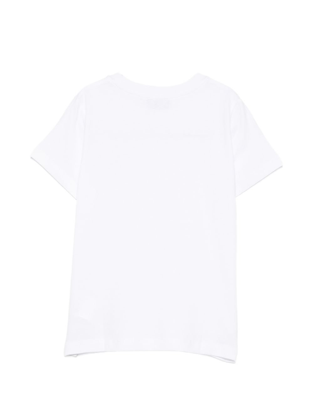 t-shirt con logo petto HUM05V LAA34 10101 MOSCHINO KIDS 