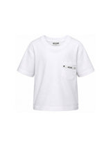 MOSCHINO KIDS t-shirt con logo in contrasto Bianco