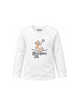 MOSCHINO KIDS t-shirt teddy bear maniche lunghe Bianco