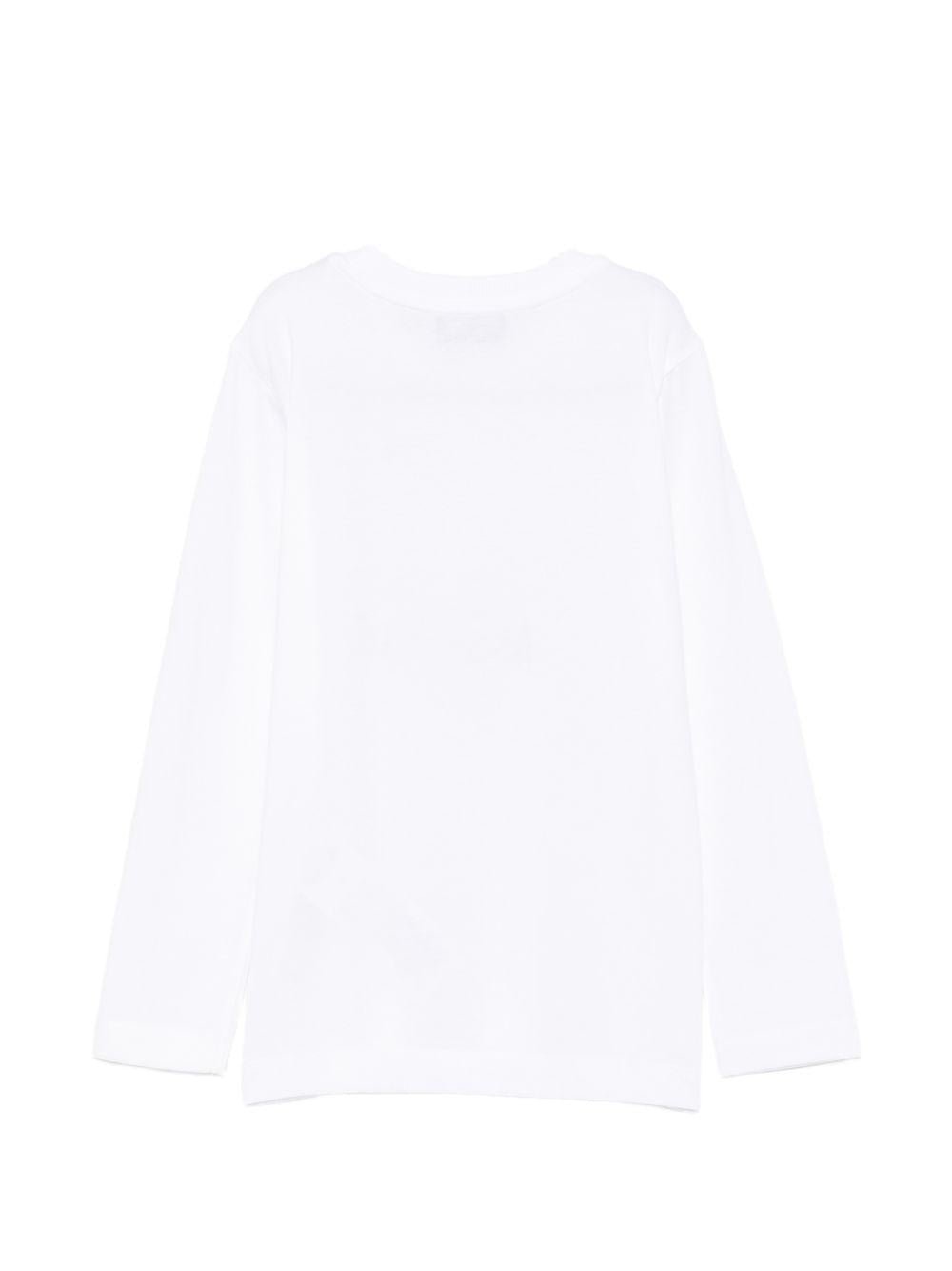 t-shirt teddy bear maniche lunghe HZO00J LAA20 10101 MOSCHINO KIDS 
