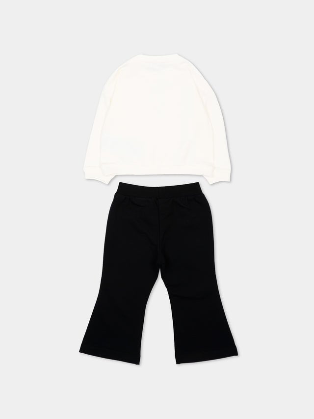 completo due pezzi con orsetto MDK03G LDA63 83933 MOSCHINO KIDS 