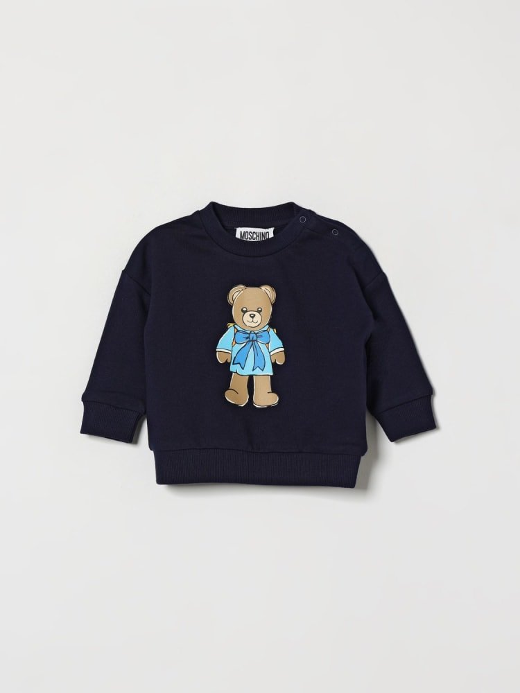felpa con maxi orsetto MMF06H LCA40 40016 MOSCHINO KIDS 