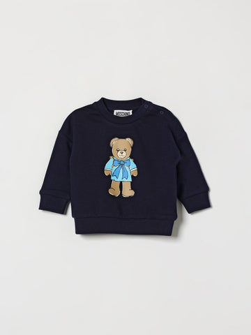felpa con maxi orsetto MMF06H LCA40 40016 MOSCHINO KIDS 