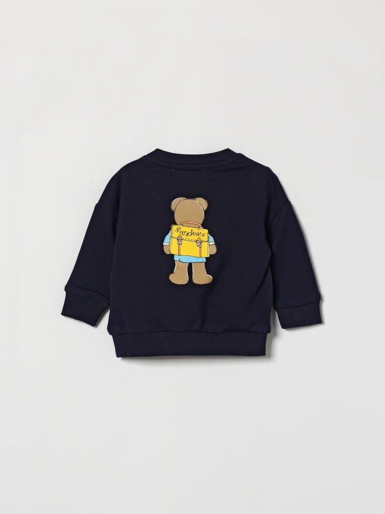 felpa con maxi orsetto MMF06H LCA40 40016 MOSCHINO KIDS 