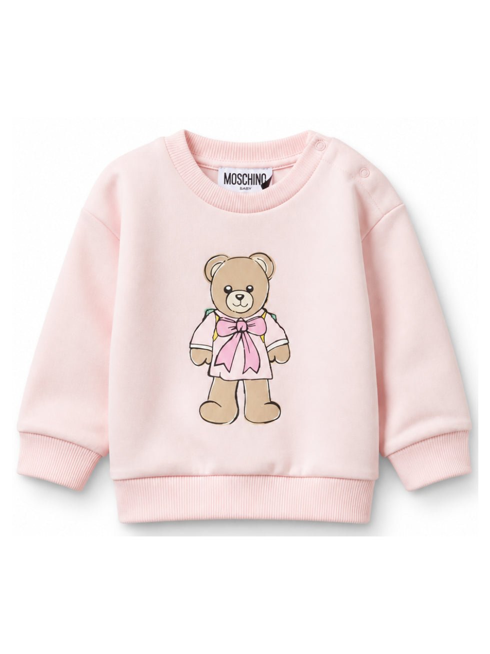 felpa con maxi orsetto MMF06H LCA40 50209 MOSCHINO KIDS 