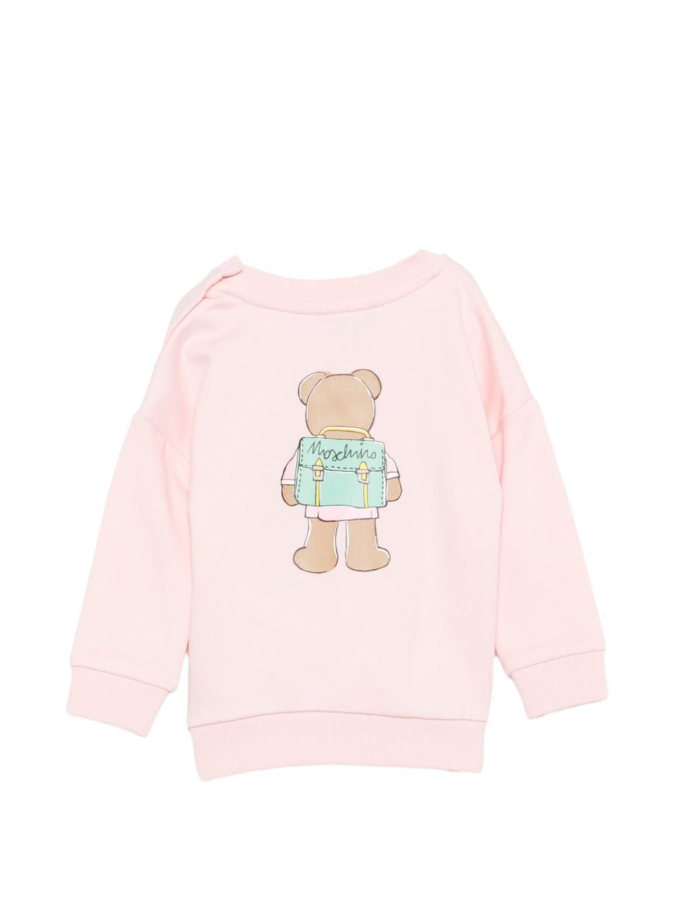 felpa con maxi orsetto MMF06H LCA40 50209 MOSCHINO KIDS 