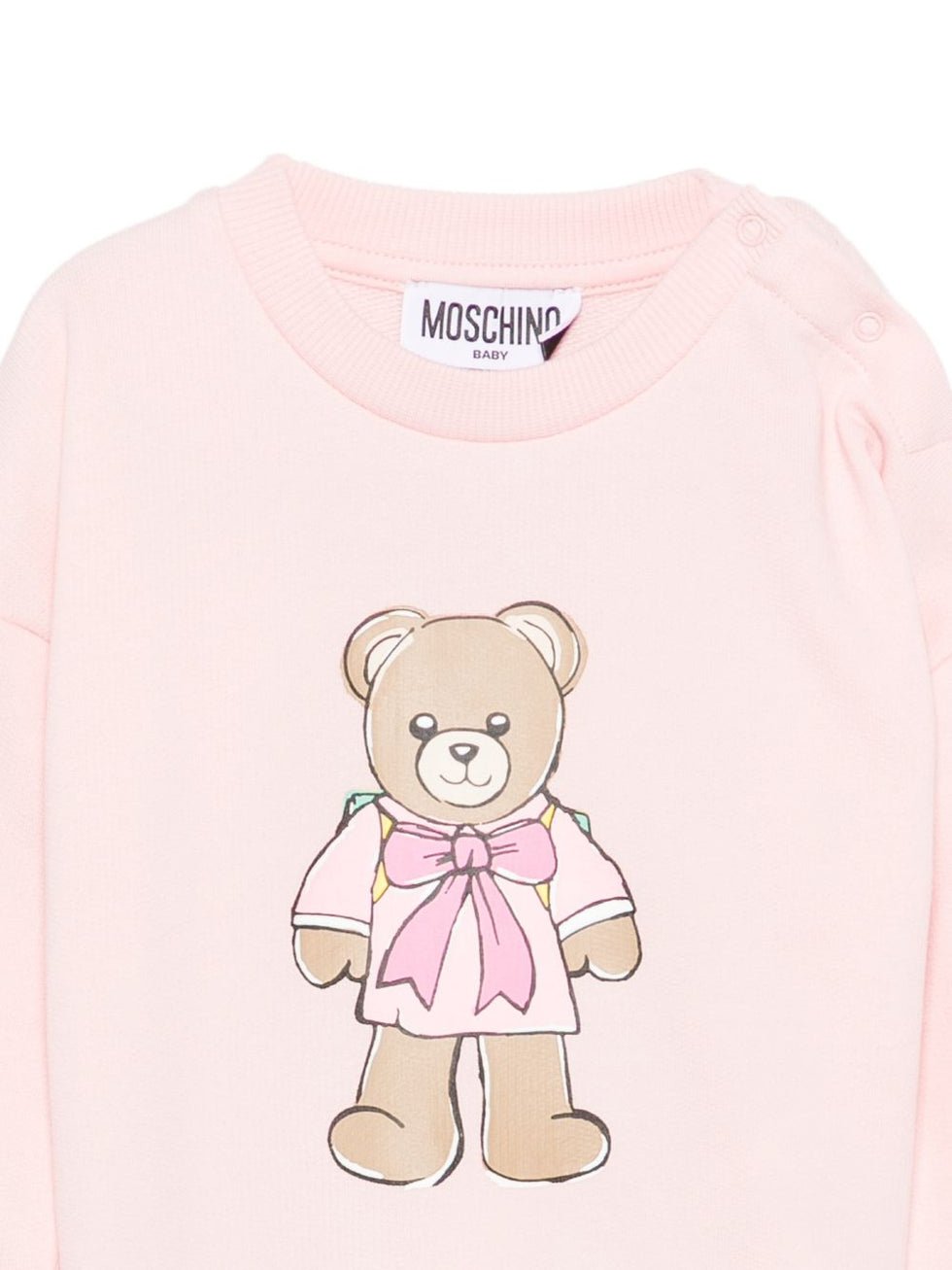 felpa con maxi orsetto MMF06H LCA40 50209 MOSCHINO KIDS 