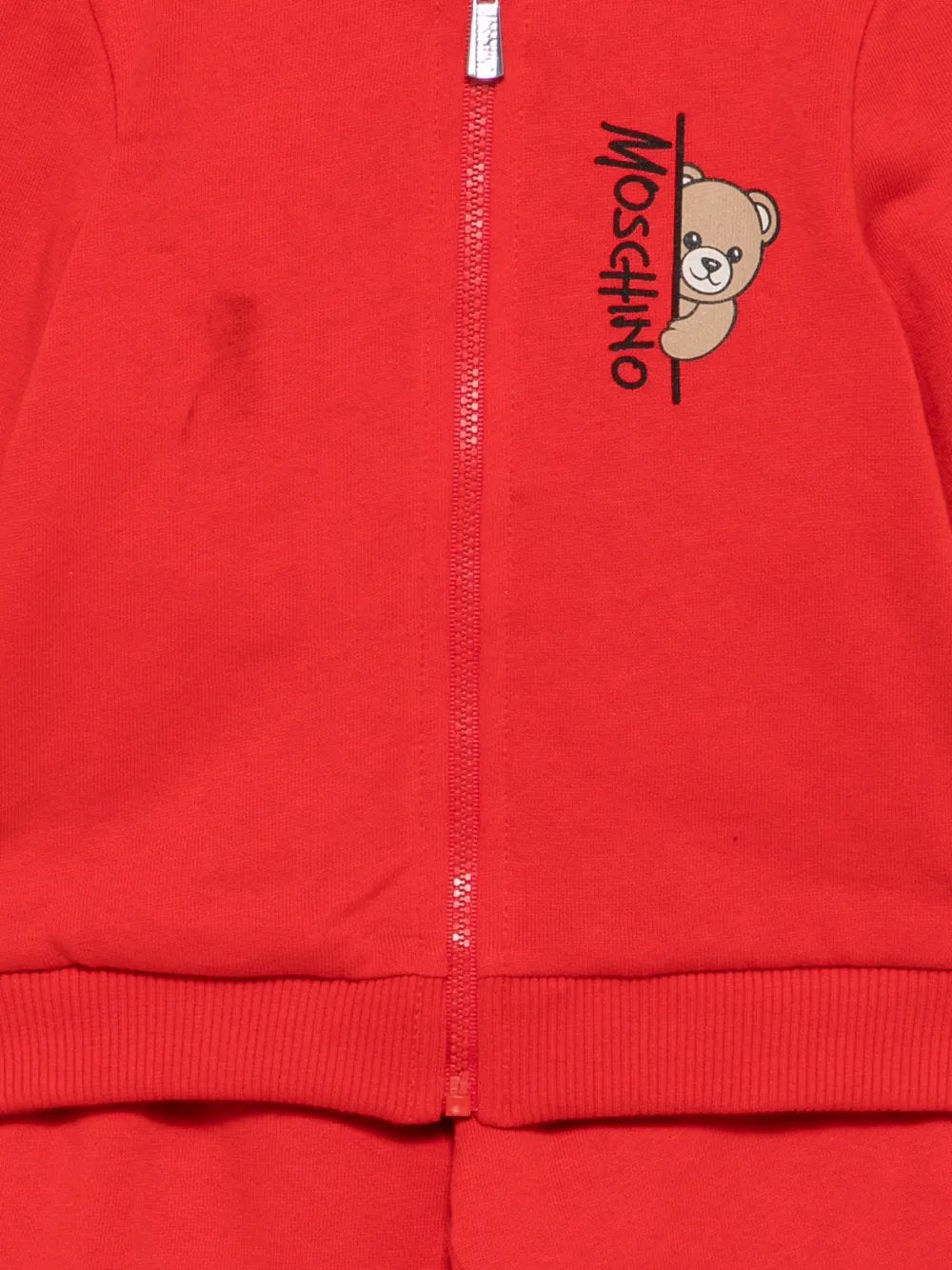 tuta in cotone due pezzi MNK05D LCA92 50109 MOSCHINO KIDS 