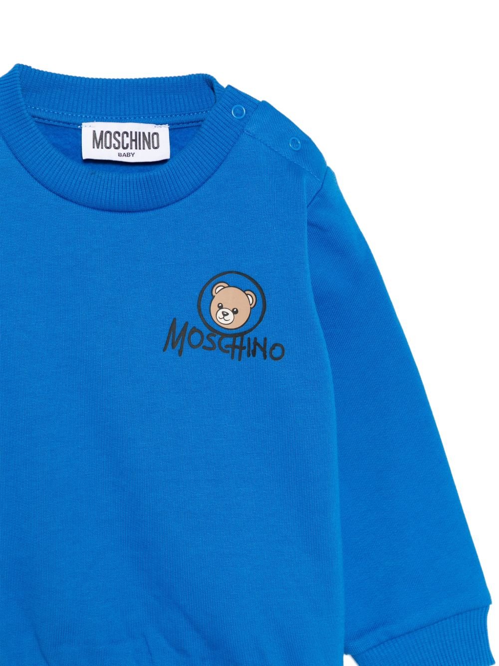 felpa con logo rotondo MUF06J LCA83 40157 MOSCHINO KIDS 