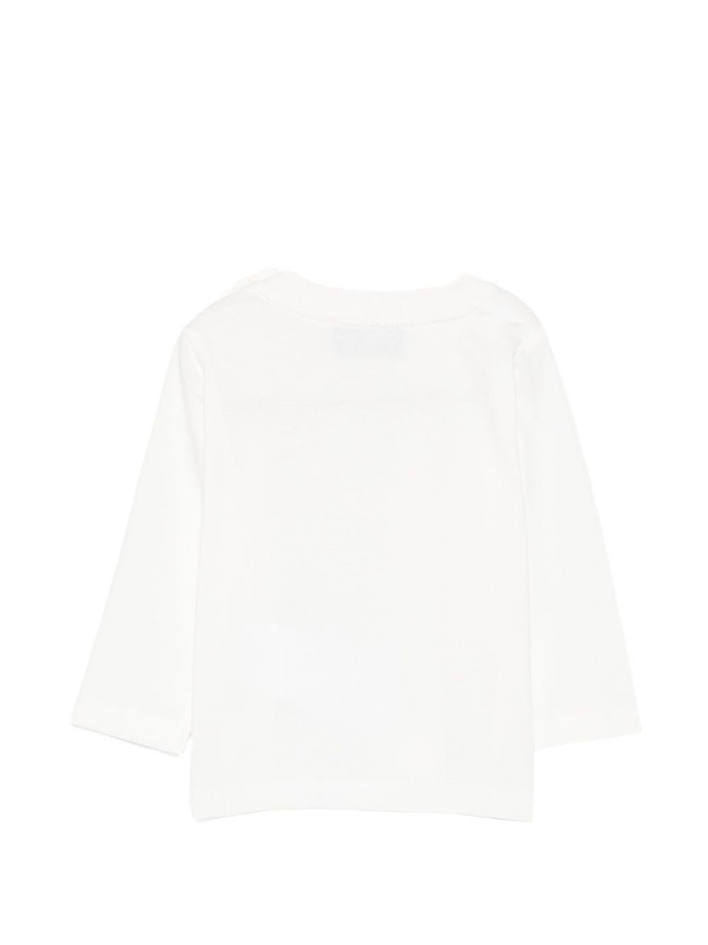 t-shirt con ricamo MUO01D LAA10 10063 MOSCHINO KIDS 