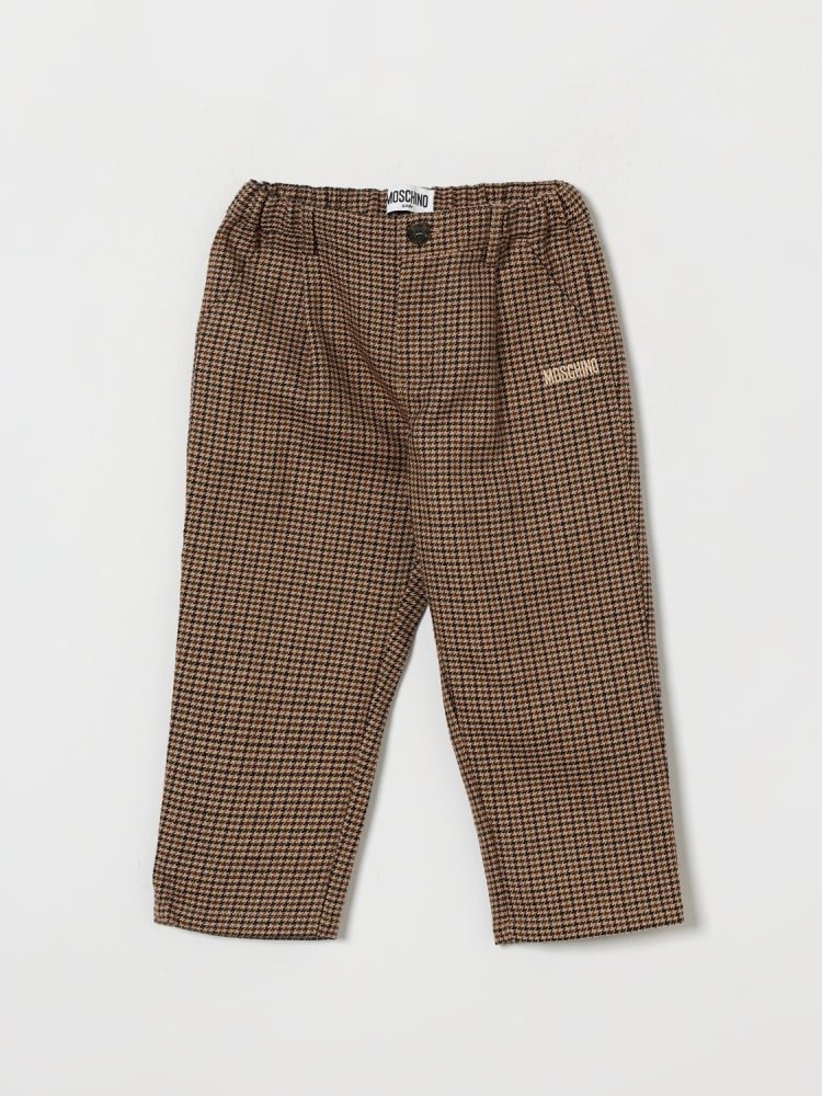 pantalone motivo pied de poule MUP061 LZE11 86805 MOSCHINO KIDS 