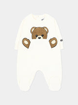 MOSCHINO KIDS tutina con teddy Bianco