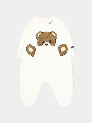 tutina con teddy MUY09H LCA93 10063 MOSCHINO KIDS 