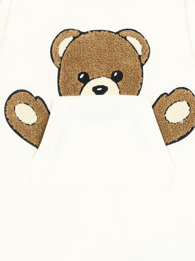 tutina con teddy MUY09H LCA93 10063 MOSCHINO KIDS 