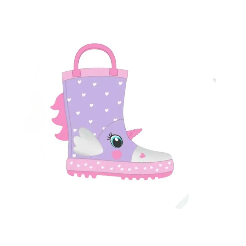 stivaletto antipioggia unicorno BOOT 001-034 LILAC MR. TIGGLE 