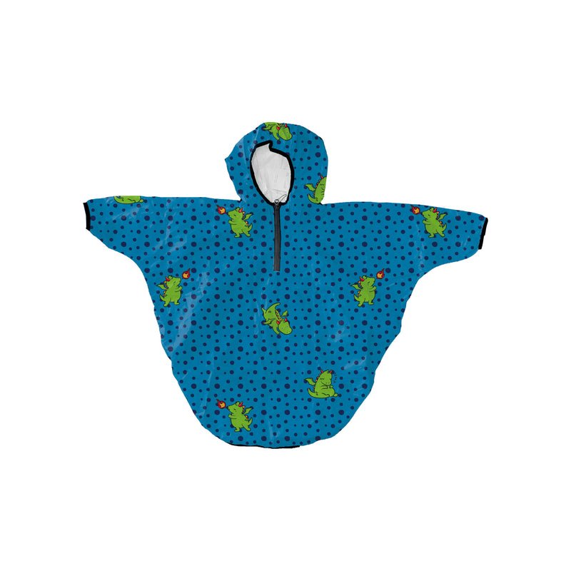 giubbino con stampa draghetto R-CAPE 100-031 BLUE MR. TIGGLE 